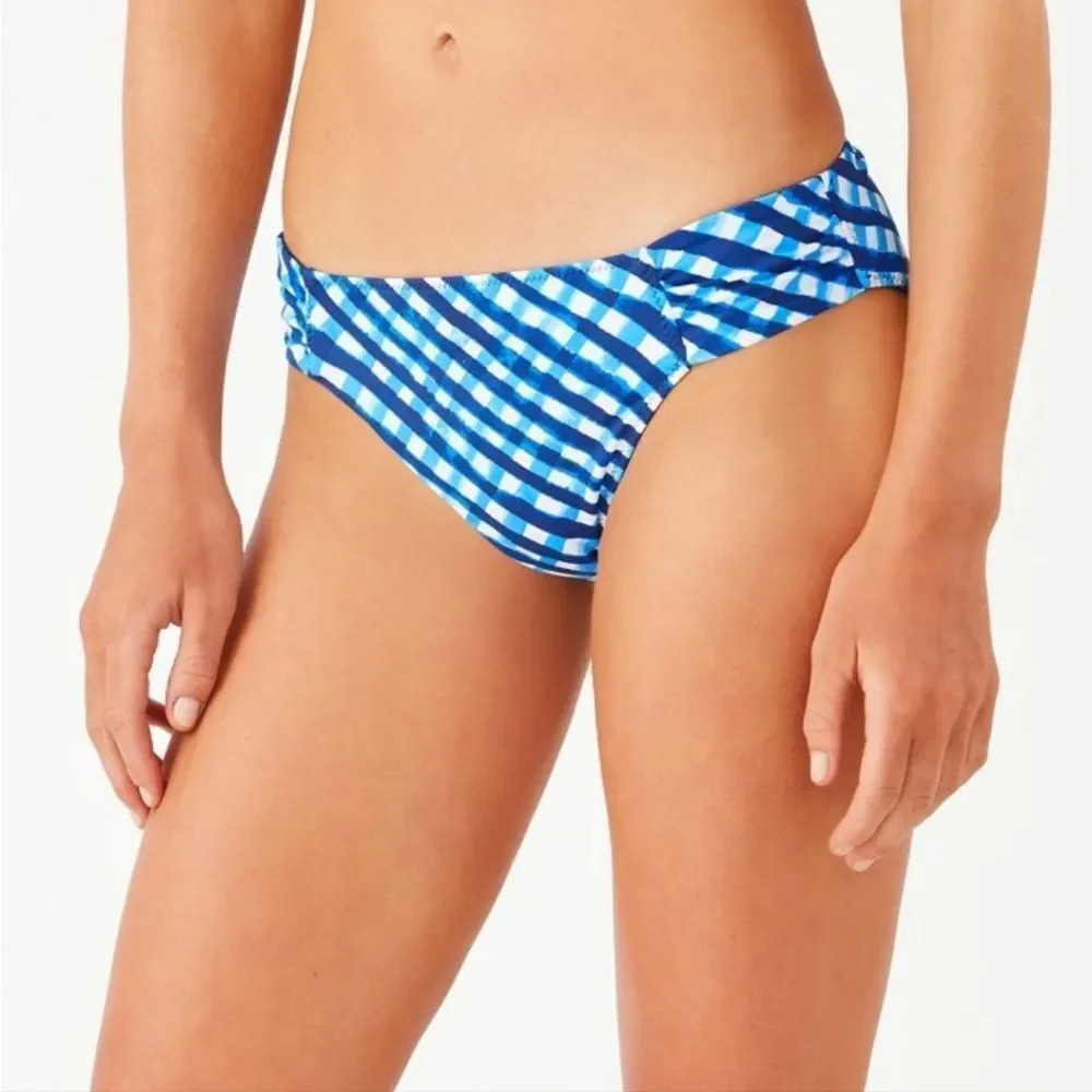 Tommy Bahama Harbour Island Gingham Reversible Hipster Bikini Bottoms
